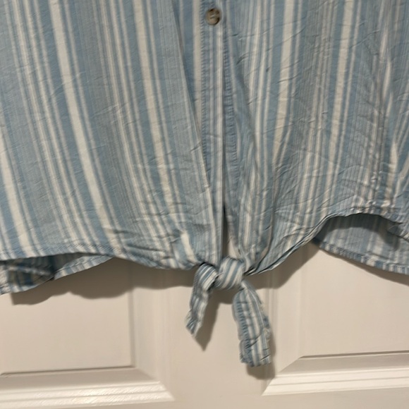 Zac & Rachel Woman Front Tie Chambray Shirt - Picture 5 of 5